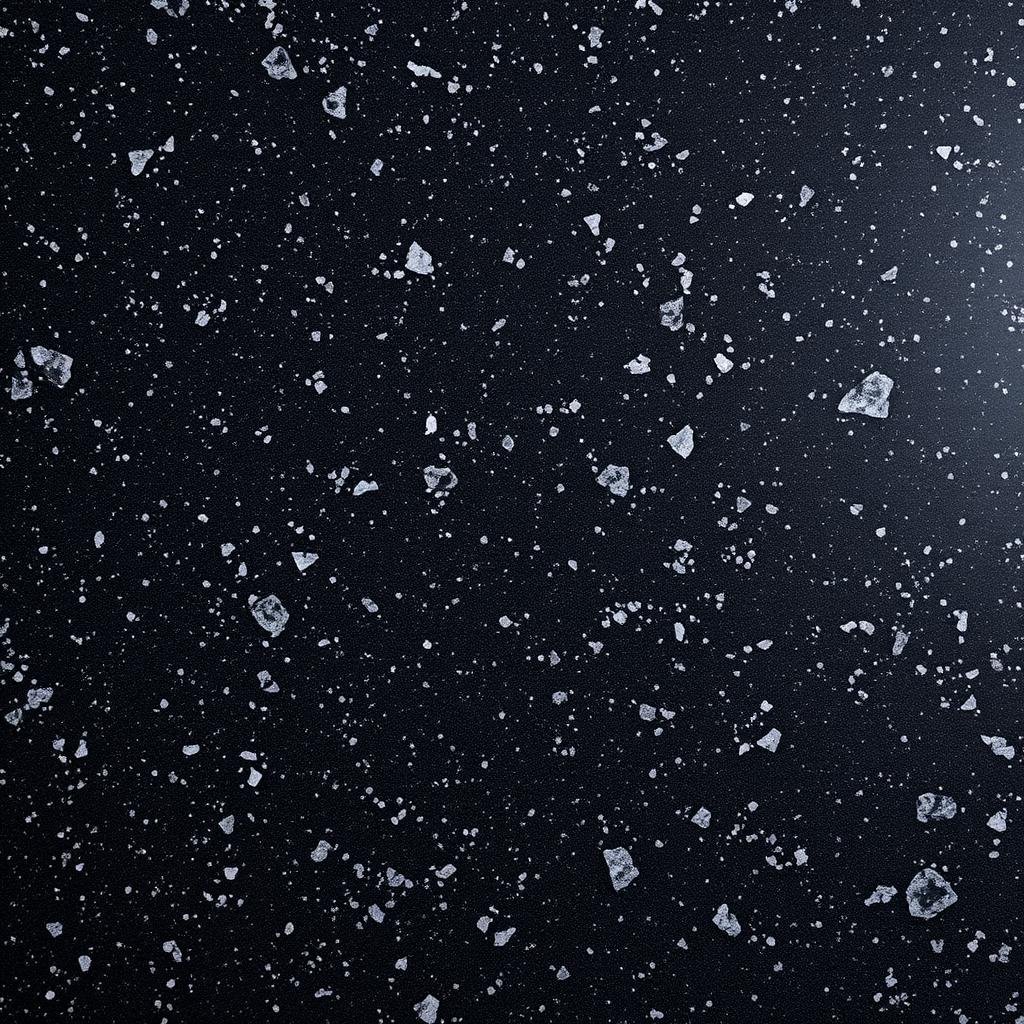 Black Aswan Granite slab — polished Egyptian black granite surface
