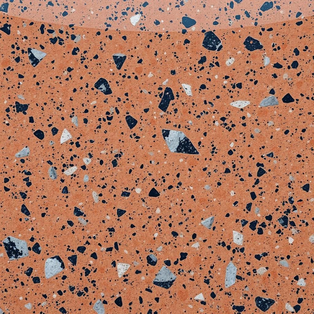 Medium Red Aswan Granite slab — polished Egyptian red granite surface