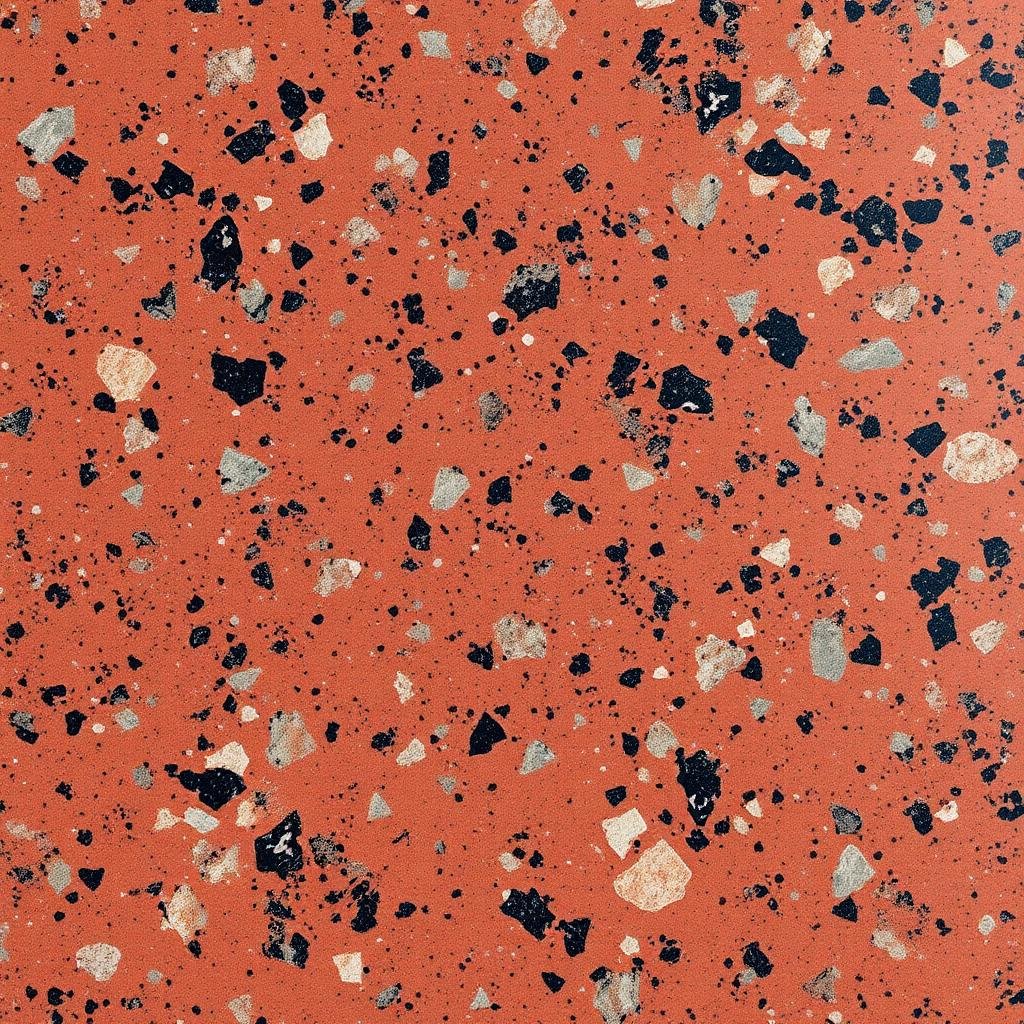 Red Aswan Granite slab — polished Egyptian red granite surface